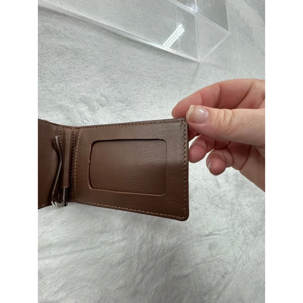 Quince‎ Money-Clip Wallet Men's Italian Chocolate Brown Leather Classic Handheld